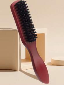 1支尼龙发梳，光滑背梳，柔软刷毛，可将浓密卷发梳成光滑的马尾辫或发髻 - 宽齿尖尾梳，用于分区和分缝，美发造型套装，美发工具套装，美发造型工具，发饰 - 彩色 - 查看 6