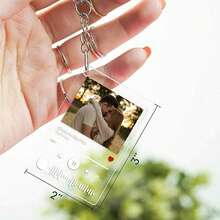 Custom Keychain Customized Acrylic Music Song Key Ring Personalized Photo Keychain Gifts For Lover Custom Keychain - Multicolor - View 3