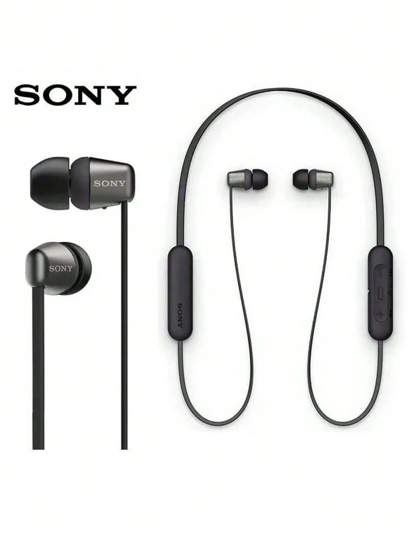 SONY WI-C310 wireless Bluetooth in-ear sports headphones have clear sound, light and compact - 黑色 - 查看 1