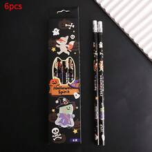 6 Stücke Halloween Party Bleistift Geschenkbox Set, geeignet für Trick or Treat Partys, Klassenraum Preise, Geschenktüten Füllungen, mehrteiliges Party Zubehör Geschenkbox