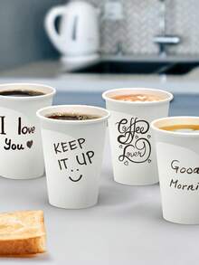 20/50pcs 12/7 Oz Paper Cups,Hot Paper Coffee Cups,Cold Beverage Drinking Cup,Leak-Proof Disposable White Paper Cups,Ideal For Milk Tea And Coffee,Picnic, Travel, Events,Bathroom And Mouthwash Trial Cup,Party,Birthday,Hot Liquid, Chocolate, Juice, Hot Beverage Drinkings,Cafes, Bistros, Office,Family - White - View 8