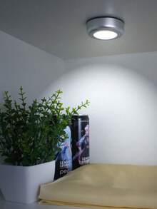 6/3/1pcs Round LED Touch Sensor Night Light - Dimmable, Wireless Stick-On Wall Lamp, Nursery Night Light, Holiday Decor Light, For Home Decor, Wall Decor, Kitchen Decor, Game Room Decor