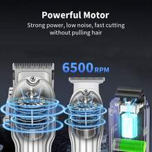 Hair Clippers For Men , Beard Trimmer Kits & Sets, Electric Shavers, Hair Clippers & Trimmer T-Blade, For Barber,Home For Gifts - 金色 - 查看 9