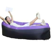 1 pieza Sofá inflable, Sofá para exteriores, Sofá perezoso portátil, Sofá de aire, Saco de dormir inflable plegable - Multicolor - Ver 3