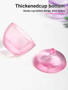 高品质哑光苹果形水晶杯，美甲用品带盖，苹果形哑光水晶杯，水晶杯，摄影道具，液体容器，美甲刷清洁器 - 彩色 - 查看 4