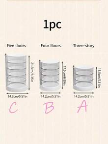 1pc 3/4/5-Tier Multi-Layer Rotating Jewelry Organizer, Suitable For Earrings, Hair Clips, Headbands, Etc. It's A Simple And Elegant Jewelry Organizer, Ring Holder, Necklace Storage Box, And Rotating Jewelry Rack. Ideal For Storing Small Jewelry Items Such As Earrings, Rings, Necklaces, Bracelets, Lipsticks, Watches, Nail Art Accessories, Pendants, And Hair Clips. It's A Jewelry Display And Storage Solution.