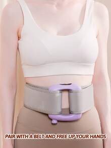 便携式多功能筋膜按摩环，3 种振动模式，Type-C 充电，1200mAh 电池，5 种强度等级，可穿戴腰带，适用于腰部、腿部、颈部、手部、背部，适用于瑜伽、健身、运动后，是送给朋友、情侣、父母、万圣节、圣诞节的绝佳礼物 - 彩色 - 查看 7