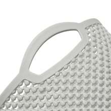 JVL Droplette Design Plastic Round Storage Basket , 3.3 Litre Kitchen Laundry Organiser - Default - View 4