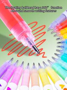 1 Set Of 168 Colors Direct Liquid Acrylic Marker Pens, High Capacity Bullet Journal Pens, Vibrant Colors, 1.0mm Tip, Acrylic Painting Art Supplies For School, Drawing, Manga