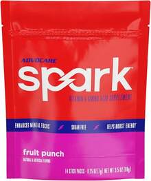 AdvoCare Spark Vitamin & Amino Acid Supplement - Focus & Energy Drink Powder Mix With Vitamin A, B-6, C & E - Also Includes L-Carnitine & L-Tyrosine - Fruit Punch, 14 Stick Packs - 水果賓治 - 查看 1