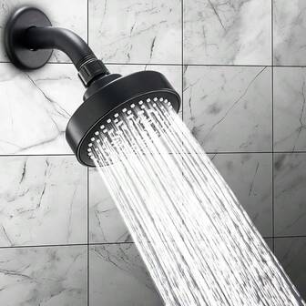 高压淋浴喷头 - 强力豪华浴室淋浴喷头，配备强力喷雾和小型硅胶喷嘴 - 通用，适用于高低水流淋浴