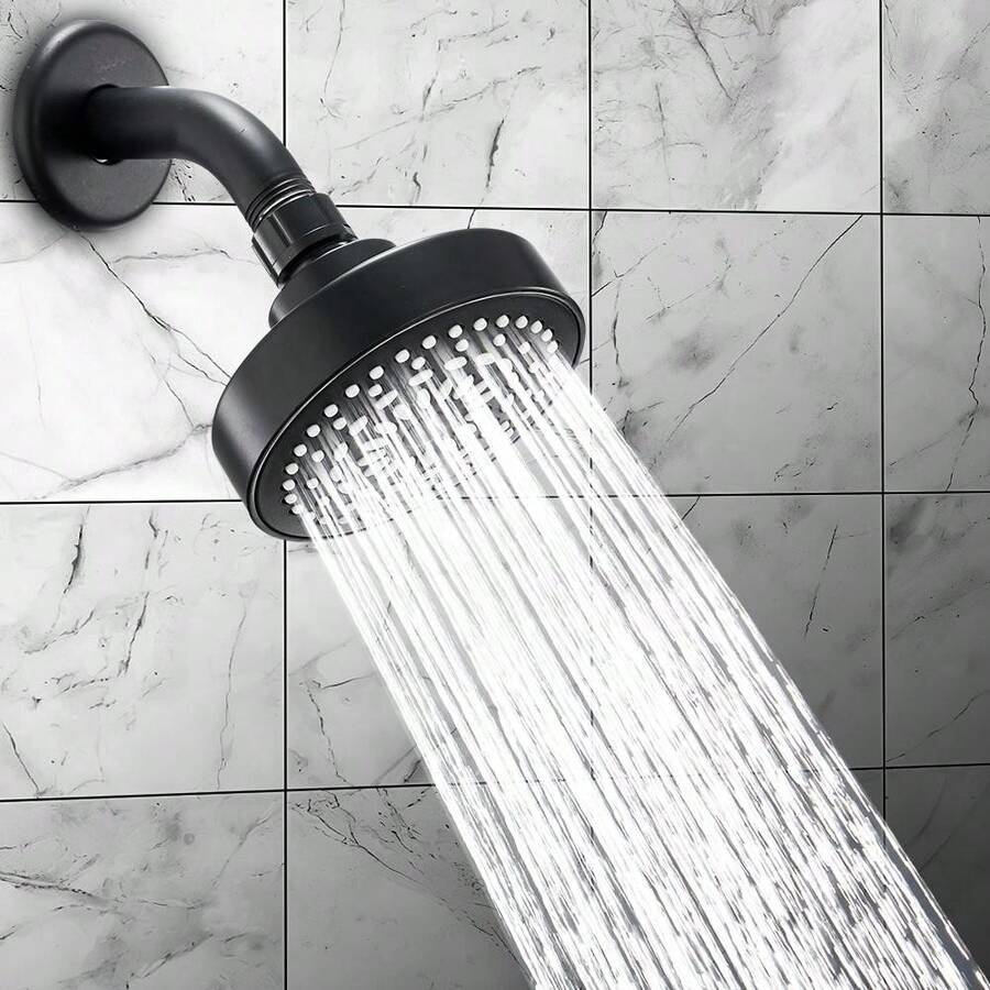Cabezal de ducha de alta presión - Cabezal de ducha de lujo poderoso con flujo de agua fuerte y boquillas de silicona pequeñas - Ajuste universal para duchas de alta y baja presión de agua - Multicolor - Ver 1
