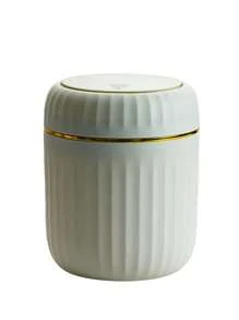 Mini Desktop Trash Can, With Lid, With Garbage Bag, Top Gallon Small Countertop Trash Can, Small Desktop Plastic Lid Trash Can, Desktop Small Recycling Cute Trash Can, Gallon Suitable For Office Bathroom, Kitchen, Living Room, Bedroom, Pink Mini Trash Can, With Lid,