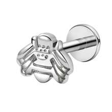 16G Arete de Labio y Aro de Nariz de Titanio con Rosca Interna - Pendiente Plano Delicado para Labio, Aro de Cartílago para Mujeres - Joyería de Perforación Profesional