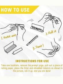 1600pcs/50books - 1 1/4 Cigarette Rolling Papers - Unbleached Yellow Natural Gum Arabic Cigarette Rolling Papers - 44*108 MM Yellow Rolling Papers - Classic Ultra-Thin Cigarette Papers, Smooth Burning. - Multicolor - View 6