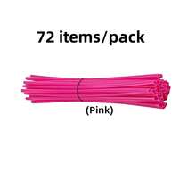 72pcs/Pack Colorful PVC Spoke Covers, 24cm Wheel Rim Spoke Wrap Kit, Motorcycle Bicycle Spoke Decorative Accessories