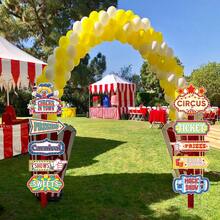 2 件狂欢派对小丑伸缩蜂窝悬挂装饰，马戏团主题生日派对搞笑小丑氛围装饰道具