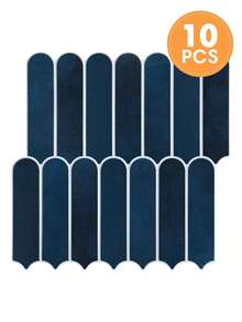 1 件/10 件哑光 3D 瓷砖贴纸，鱼鳞墙板，厨房 PVC 即剥即贴防溅板瓷砖，3D 防水瓷砖贴纸，浴室装饰，家居装饰