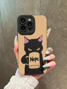 1 Ốp lưng điện thoại silicon mềm họa tiết mèo đen hoạt hình, bao phủ toàn bộ, tương thích với iPhone 11, 12, XR, 13, 13 Pro, 13 Pro Max, 14, 14 Pro, 14 Pro Max, 15, 15 Pro, 15 Plus, 15 Pro Max, 16, 16 Pro, 16 Plus, 16 Pro Max - Nhiều màu - Xem 3