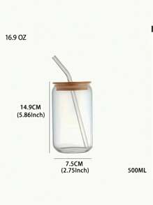 1个16.9盎司带盖吸管杯，蝴蝶结装饰，杯型水瓶，适用于冰咖啡、茶、果汁、牛奶，生日礼物，冷热饮杯，情人节礼物 - 彩色 - 查看 4