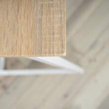 Meubles Cosy Modern Industrial Folding Computer Desk - MDF Top With Iron Frame, 80 X 41 X 74 Cm, Wood Color