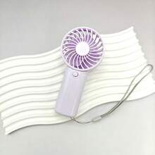 1pc Mini Fan With 1 Wind Speed Setting, Comes With Lanyard, Party Favor (Batteries Not Included)