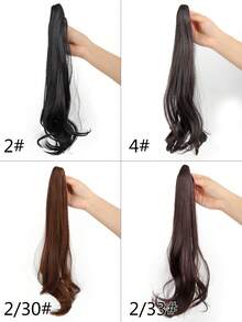 1 件合成马尾接发，耐热，自然波浪，迷你爪夹，适合所有年龄段，百搭造型 - 18 英寸（约 45 厘米）马尾发片，适合女性女孩派对角色扮演日常使用 - 彩色 - 查看 7