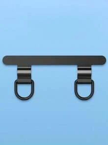 Cordón para teléfono móvil con doble oreja, arandela de metal de acero inoxidable, soporte para teléfono móvil, cadena colgante fija, pegatina delgada para la parte posterior, pieza de conexión antióxido resistente