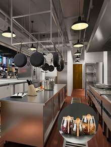 两件套（罐子+勺子）：密封玻璃储物罐配勺子 - 非常适合存放咖啡、糖、茶、盐、糖果和香料 | 是家庭、餐厅和餐车理想的厨房收纳用品