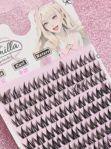 AYRMILLA 10 Rows 100 Clusters Dog-Style Fox Jiji, Self-Grafted False Eyelashes, Dog Eyes, Enlarged Eyes, Natural Style For Beginners Eyelashes Natural Fish Tail Fairyultrafine Stem Feather Fan Fish Tail Grafting Eyelash Cross Wedding Party And Club Daily Work Meeting Natural False Eyelashes Are Comfortable To Wear Fairy Beginner Curling Planting False Eyelashes - C - 查看 7