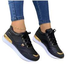Large Size Lace-Up Sneakers For Women Summer New Casual Sports Shoes For Women In Stock - trắng - Xem 7