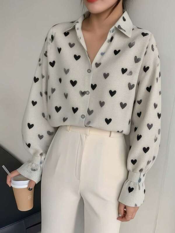 Blouse imprimée décontractée pour femmes, convient pour toutes les saisons