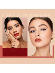 12 Color Matte Lip Liner Matte Mouth Lip Liner Suit Easy To Use Velvet Mist Face Lip Gloss Long Lasting Waterproof - 彩色 - 查看 4