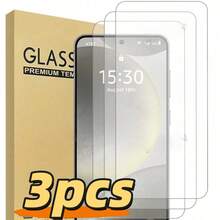 3片装手机贴膜，高清屏幕保护膜，兼容三星A04E/A04CORE/A26/A73 4G/5G/A51 4G/5G/A12 4G/5G/A03/03S/A71 4G/5G/A70/A70s/A72/ A52/A52s 5G/A80等机型。高清透明，无气泡，防刮花，全覆盖屏幕保护膜。另有其他类型的屏幕保护膜可供选择，有效保护屏幕。屏幕保护必备，适用于日常使用、办公、家用手机。防水防震，防摔。 - 無色 - 查看 1
