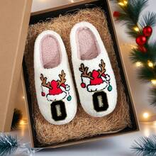 Cotton Slippers-letter Hat O