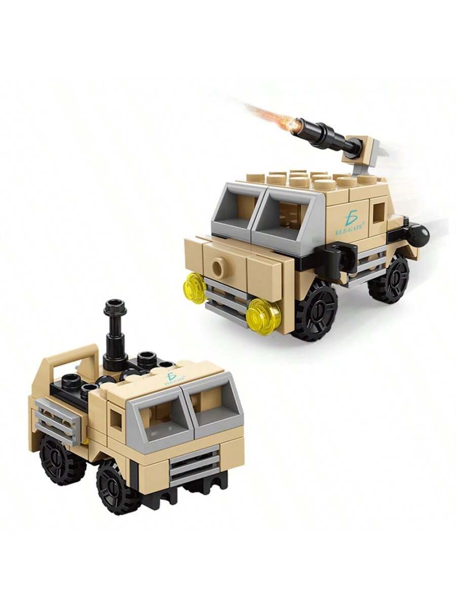 Juguete de bloques de tanque de guerra 2 en 1