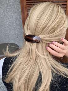 1 szt. Elegancka, owalna spinka do włosów z octanu, uniwersalna, sprężynowa spinka do kucyka, ekskluzywny prezent na Dzień Matki, powrót do szkoły, Święto Dziękczynienia, Boże Narodzenie, spinki do włosów, klamry do włosów, wsuwki do włosów, spinki do włosów