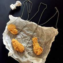 Keyrings & Keychains - Set B(chicken Leg Necklace+Chicken Nugget Keychain) - View 5