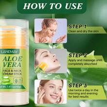Crema facial y de cuello con Aloe Vera - Para piel normal a seca - Crema facial y de cuello hidratante esencial diaria, con efecto antienvejecimiento y suavizante, efecto tensor y reafirmante para el levantamiento del cuello, reducción de arrugas y flacidez de la piel