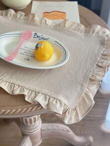 1/2/6 قطعة قماش غطاء غبار ذو حافة مجعدة على الطراز الفرنسي القديم، متعدد الألوان، مناسب لتصوير الأطعمة وعيد الحب وديكور المنزل - متعدد الألوان - مشاهدة 4