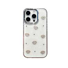 Evil Eye 1pc Electroplated Frame Glitter Eye Resin Phone Case Compatible With IPhone 11 12 13 14 15 16 Series - Clear - View 6