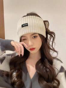 1pc Solid Color Casual Polyester Headband, Autumn/Winter Model - Multicolor - View 11