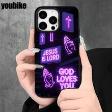 Fundas para teléfono con orificios grandes y letras moradas brillantes, diseñadas para modelos que incluyen 16 Pro, 16, 15 Pro, 14, 14 Plus, 14 Pro, 13, 13 Pro, 12 Pro y la serie 11/11 Pro. Regalos para cumpleaños y celebraciones. - Negro - Ver 8