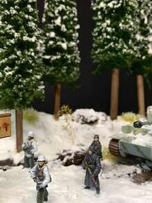 5/10 piezas Árboles modelo de cedro, altura 4,83-12,45 cm, 5 tamaños de árboles modelo con nieve y escarcha, muy adecuados para la decoración navideña y la decoración invernal de árboles modelo de paisaje, decoración de micropaísaje, maqueta arquitectónica, escritorio de oficina, escritorio de restaurante, decoración de dormitorio, sala de estar, balcón, jardín, decoración de plantas en maceta, decoración invernal, decoración de día nevado, te da un hogar acogedor