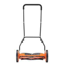 Push Reel Lawn Mower 18 Inch, 5 Blades Manual Push Mower No Motor, 1.37-2.44 In Adjustable Cutting Height, Walk-Behind Lawn Mowers With Grass Catcher Bag For Green Lawns, Driveways, Courtyards