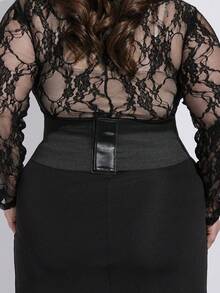 1pc Plus Size Women's Elegant Corset Waist Belt, Vintage Palace Style Elastic Waist Cincher, Best Paired With Dresses, Gowns, Coats For Parties, Celebrations