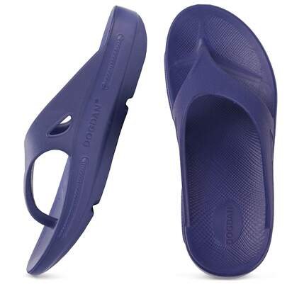 DOGDAN Slip On Recovery Footwear Plantar Fasciitis Flip Flops For Men's Yoga Mat Outdoor Walking Beach  Arch Support Summer Thong Dressy Casual Sandals Comfortable Vacation Essentials
