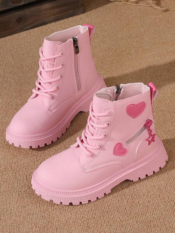 Botas Fofas para Meninas, Botas Curtas até o Meio da Panturrilha para Crianças, Botas Antiderrapantes e Duráveis para Meninas