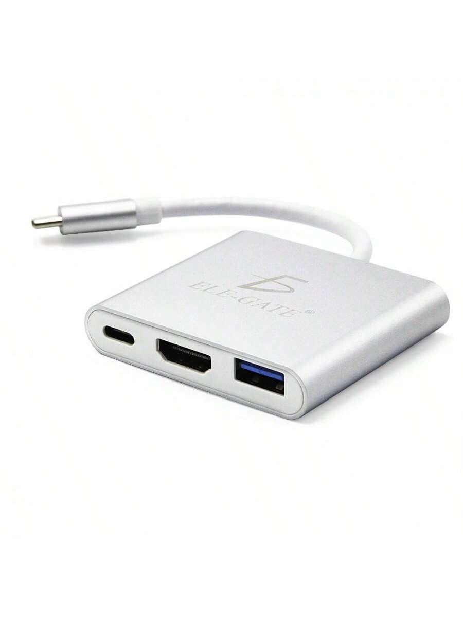 Adaptador Hub Type C 3 en 1 de 5 Gbps