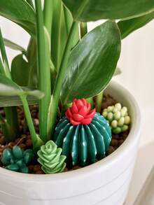 10 件硅胶模具，用于 DIY 蜡烛制作、多肉植物和仙人掌花盆环氧树脂工艺、家居装饰、房间装饰、婚礼装饰、手工香薰蜡烛植物模具、肥皂模具、环氧树脂石膏模具、女性礼物、最佳朋友礼物、DIY 礼物 - mold - 查看 6